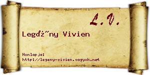 Legény Vivien névjegykártya